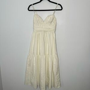 Moon river cream midi dress size XS